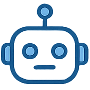 Иконка: стилизованный робот-помощник